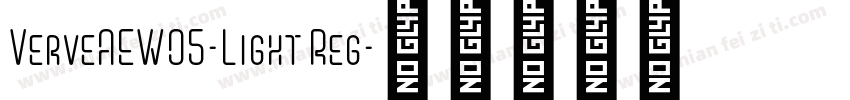VerveAEW05-Light Reg字体转换